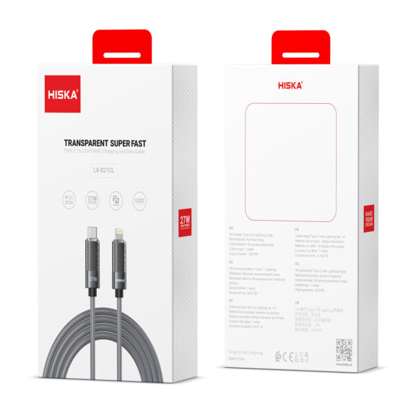کابل Type-C به Lightning هیسکا Hiska LX821