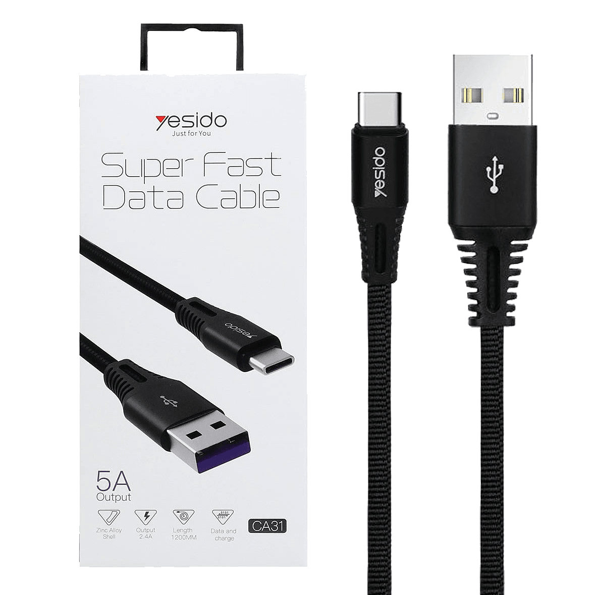 کابل USB به Type-C یسیدو YESIDO CA31 کابل USB به Type-C یسیدو YESIDO CA31